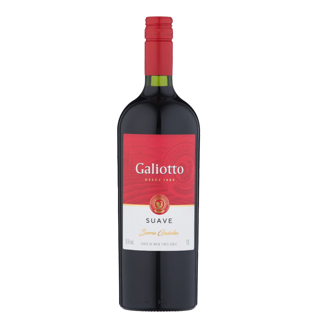 VINHO TINTO DE MESA SUAVE GALIOTTO 1L